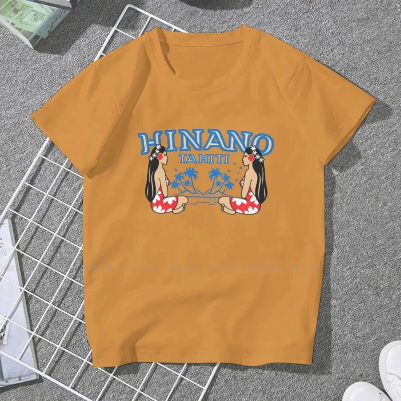 Tree style tshirt for girl Hinano Tahiti Beach leisurely top quality hip hop gift idea t shirt hot sale