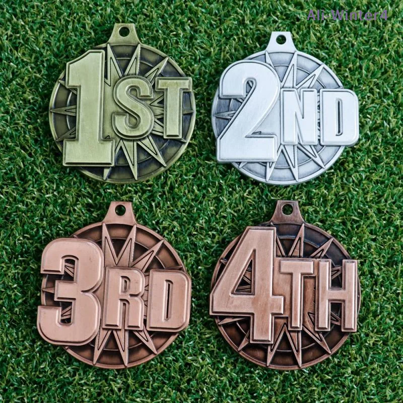 

【Winter4】1 Piece Students Rewards Metal Plating Ancient Award Medals Winner Medals With Neck Ribbon Competition Medals