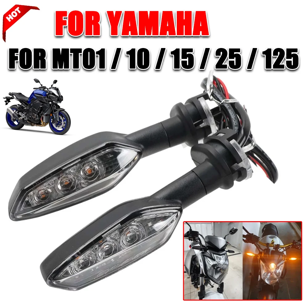 لياماها MT01 MT03 MT10 MT15 MT25 MT125 MT 03 FZS 150 R15 R25 R125 دراجة نارية بدوره مصباح إشارة المتعري ضوء المؤشر #1