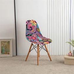 1Pc Printed Dining Table and Chair Cover Household Elastic Chair Cover Eames Chair Cover Special-Shaped Chair Cover