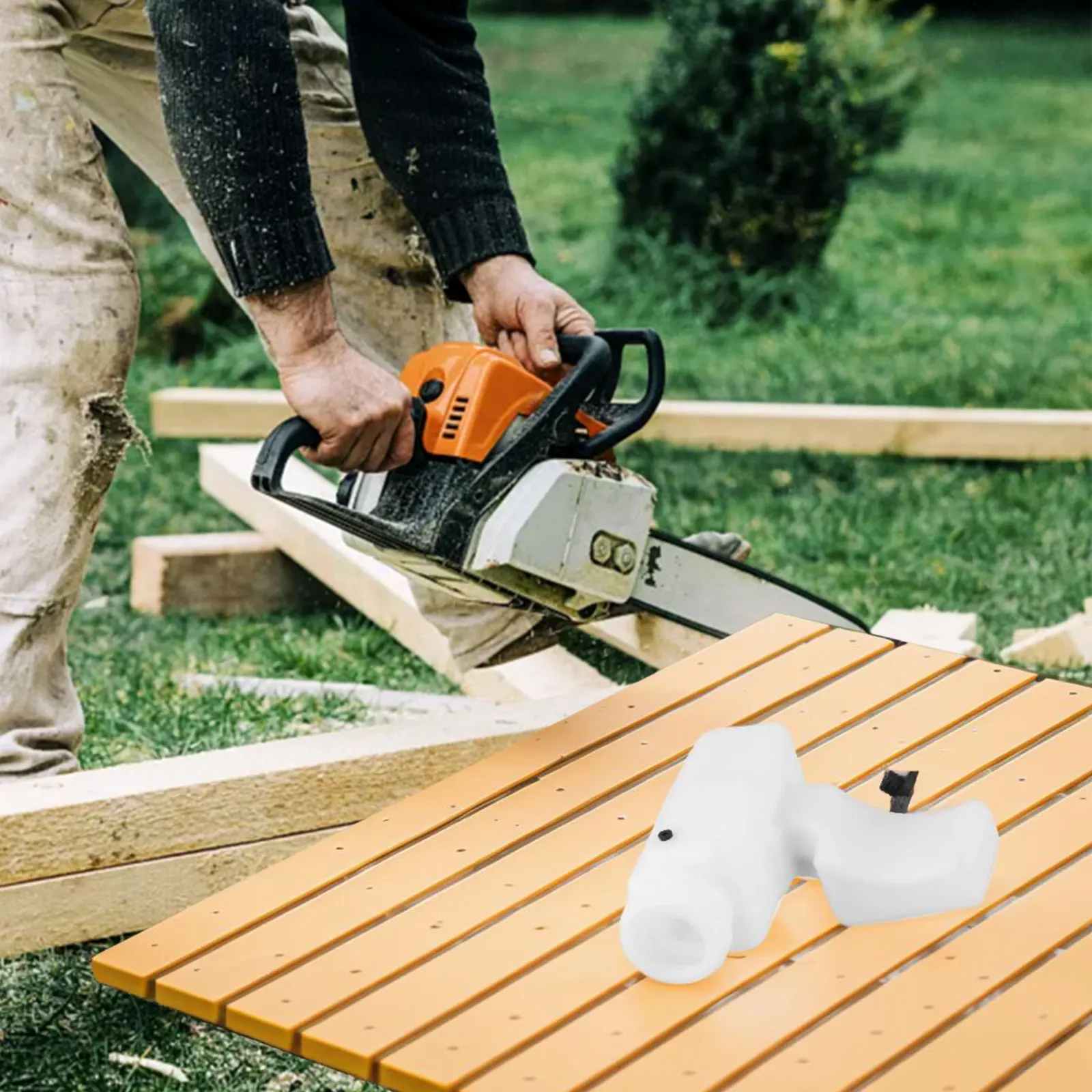 การใช้ Tankc ถังน้ํามันกลางแจ้ง 1 ชิ้นอุปกรณ์เสริมเปลี่ยนลูกโซ่สําหรับ 017 MS170 MS180 ติดตั้งง่าย