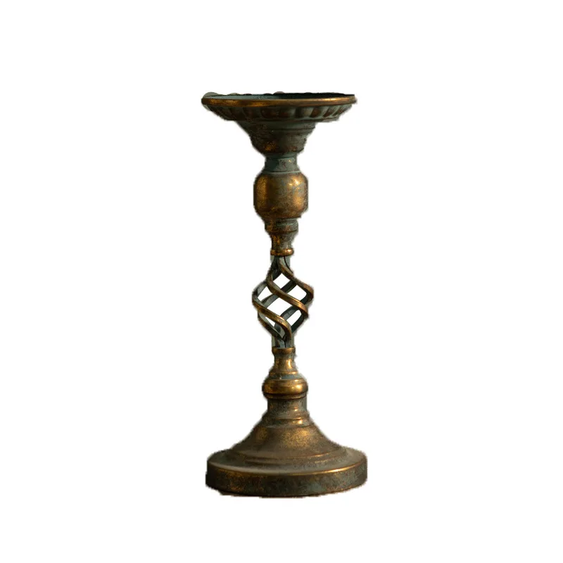 American antique candle stand restaurant romantic decoration props candlelight dinner decoration medieval candle stand