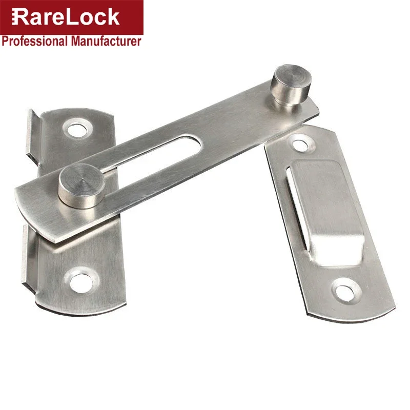 Latch Dead Bolts Hasp Lock for Sliding Door Balcony Window Cabinet Women Dress Fitting Room Bathroom Barn Rarelock MS93 G image 5
