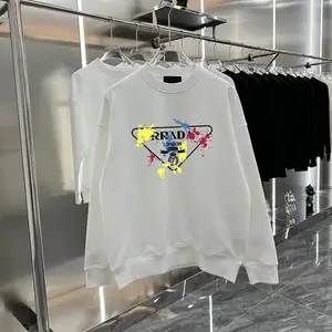 American Prada Herbst/Frauen Frauen Männer um den Hals Hoodie Modeschuhe gedruckt Casual Sport Länge Hoodie 6 Hauptverkäufe Prada Frau - №3