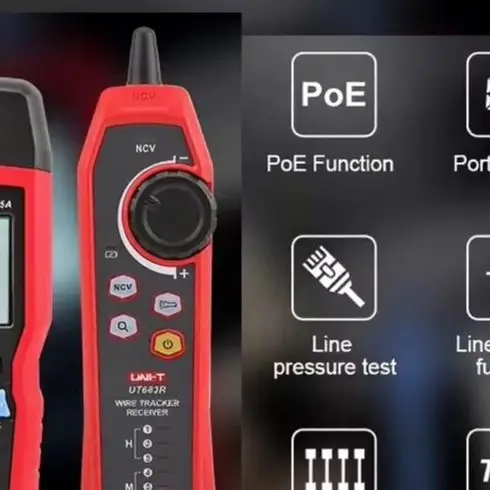 UT685A For TDR Cable Tester Network Wire Locator With For PoE Length Fault Distance Detection Port Flashing NCV Tracing Tool Kit