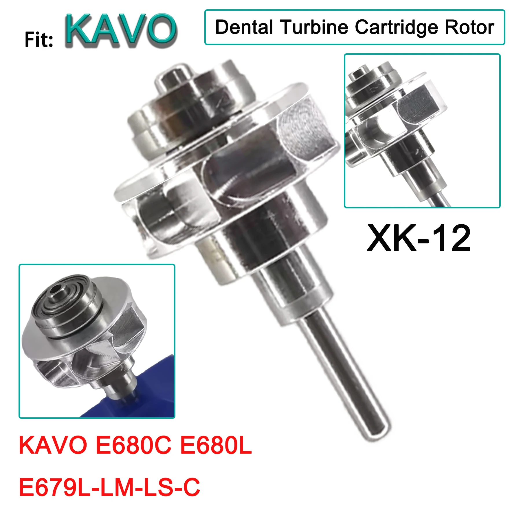 

Dental Air Rotor Turbine Fit KAVO E680C/L E679L/LM/LS/C High Speed Air Turbine Cartridge RotorDentistry Materials
