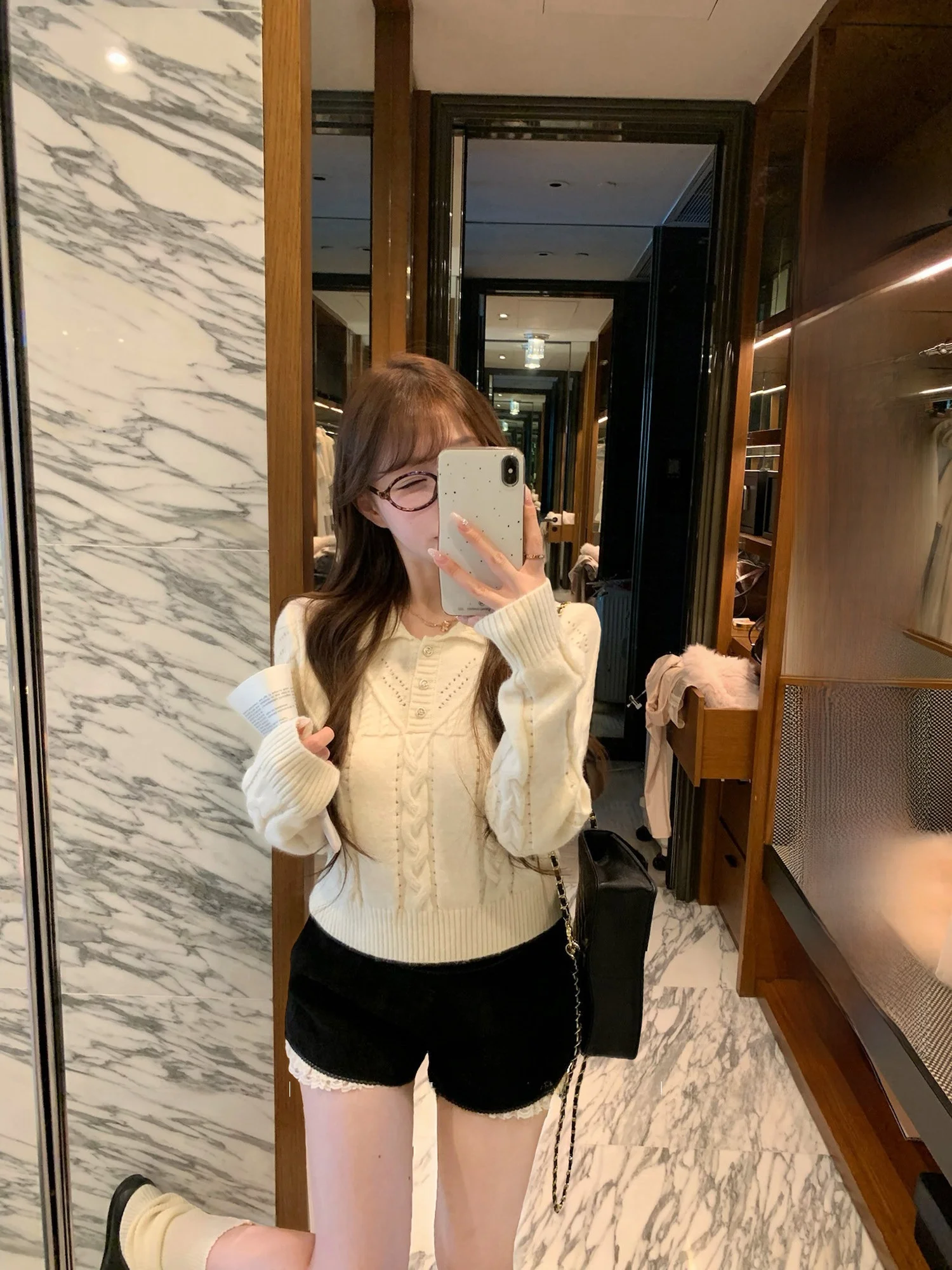 

Женский вязаный свитер-гольф Lukira с узором «косы», весна 2026, для студенток, мягкий, удобный, с длинным рукавом, повседневный