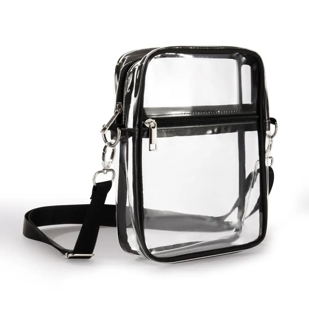 Clear Sling Crossbody Bag Portable Waterproof Purse Bag For Concerts Sports Events Festivals Prom Party