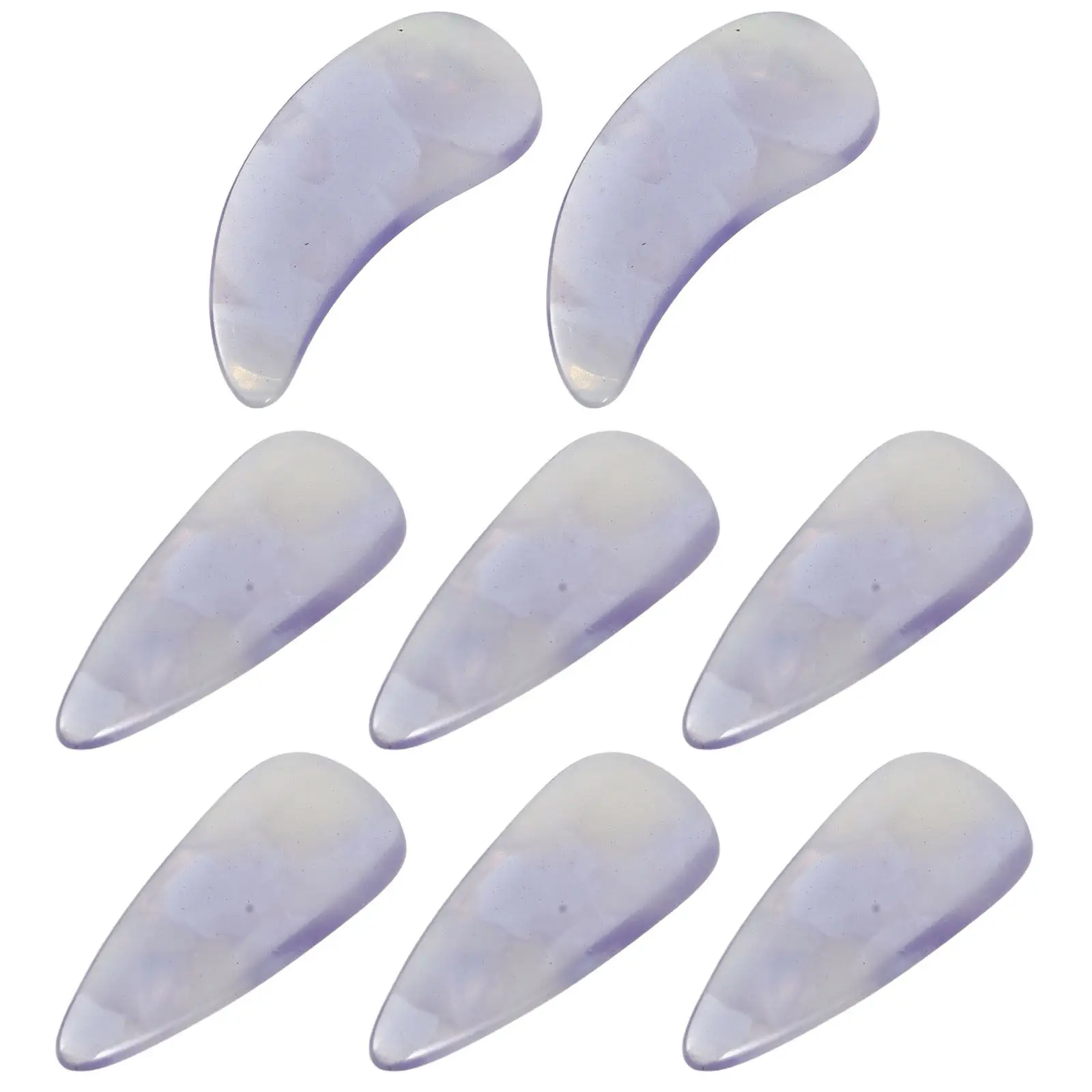 

Набор из 8 профессиональных накладок-протекторов для пальцев Guzheng с двойной дугой, для цитры, для концертов и практики, сменные аксессуары