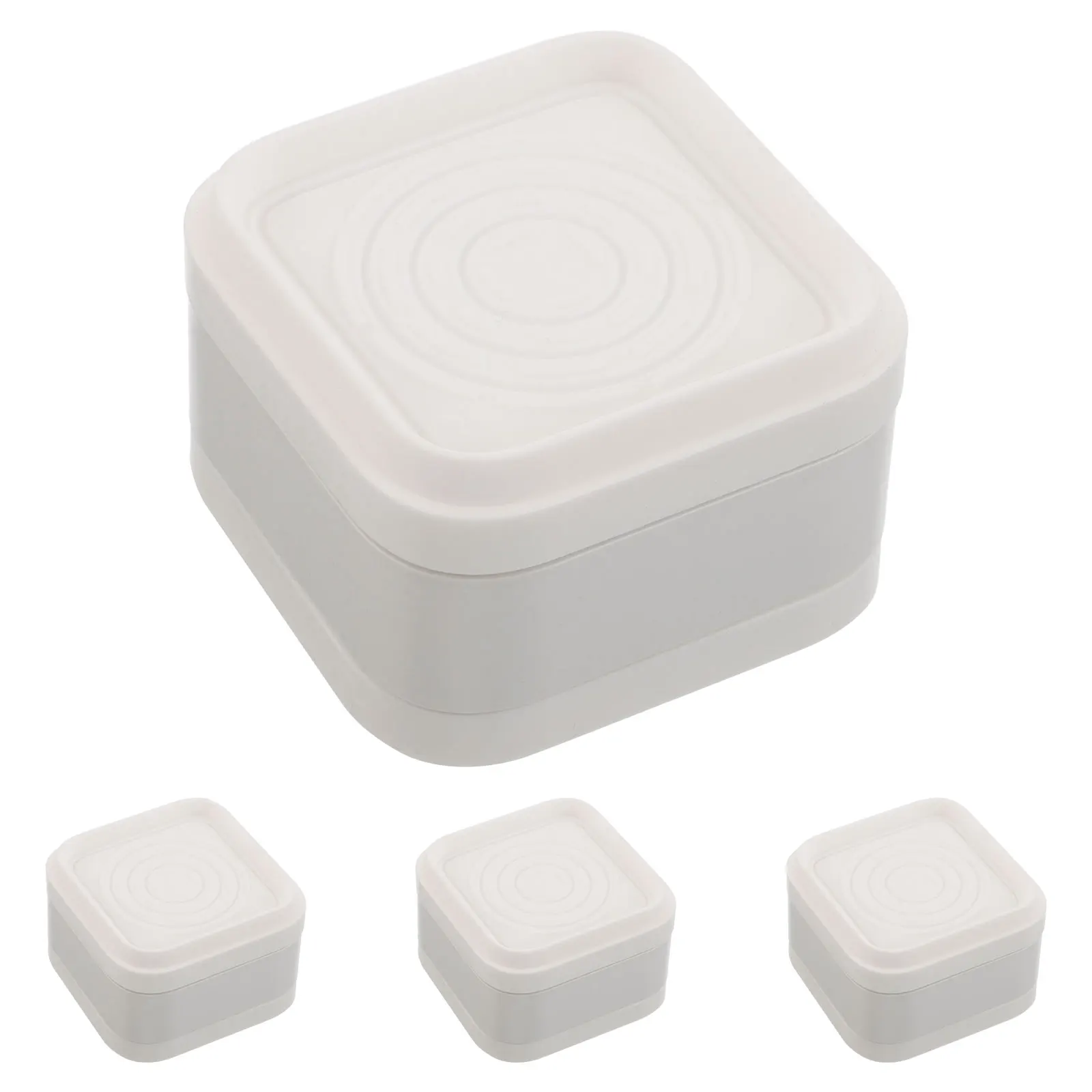 4Pcs Washing Machine Anti-Vibration Pads Shock Absorber Non-Skid Feet Mat Washer Dryer Noise Reduction Isolation Cushion
