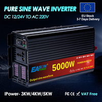 Pure Sine Wave Inverter 5000W/4000W/3000W DC 12V/24V To AC 220V Car Power Inverter Multi-function Socket Converter Tools Solar