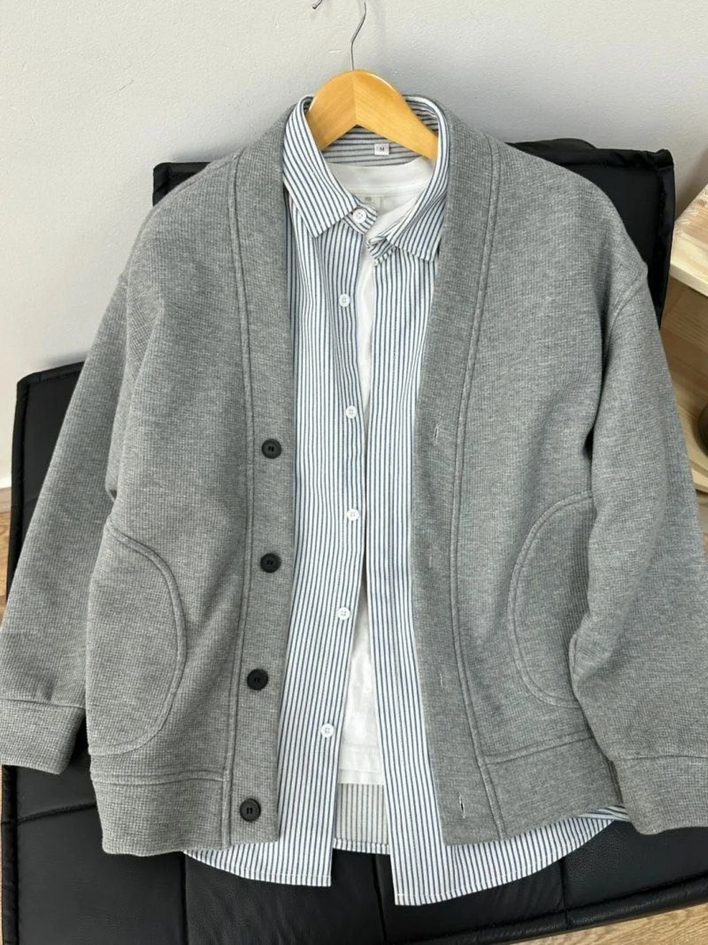 

New American Trend High Knitted Wfle Single Button Open Cardigan Jaet Loose Casual ex Coat Spring Autumn V-ne Long ...