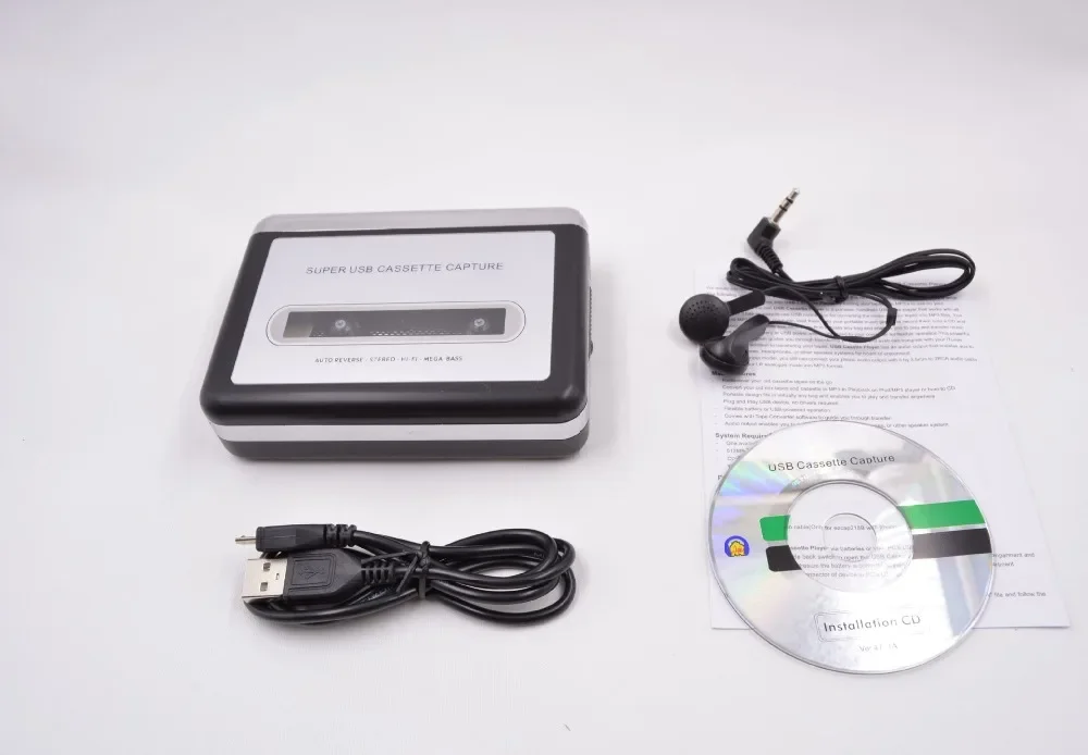 REDAMIGO MP3 Cassette Audio Player Capture To MP3 Cassette Capture Tape To PC Laptop Converter S01