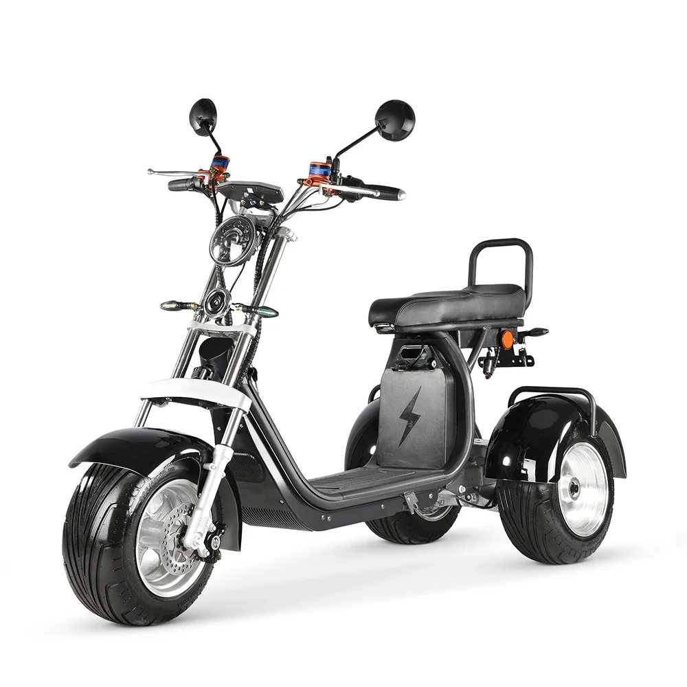 3 Wheel Citycoco Electric Scooter 4000W Motor 60V 40Ah Removable Battery Motorcycle EEC Chopper Adult