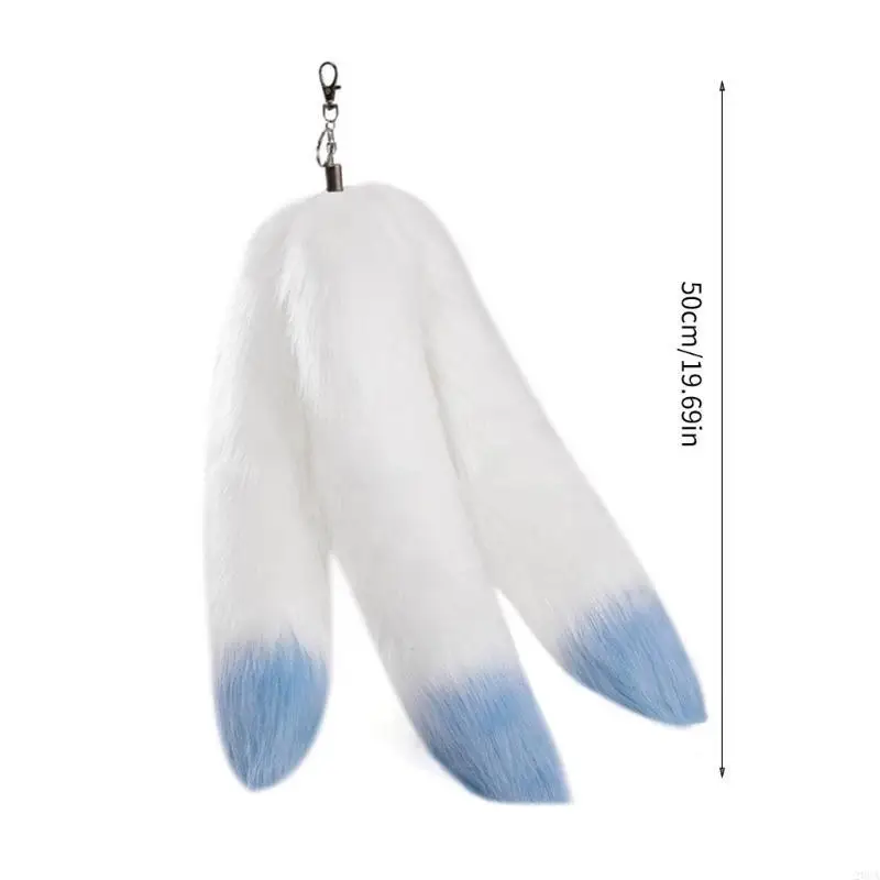 패션 소프트 플러시 꼬리 매력 열쇠 고리 펜던트 매달려 장식 열쇠 고리 배낭 장식 쥬얼리 여자 20CA