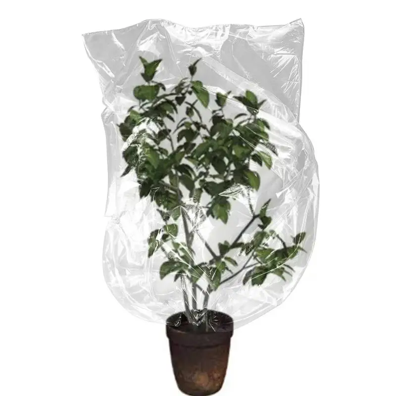 Plant Covers Freeze Protection Drawstring Tree Covers Freeze Protection Cold Weather Frost Cloth Reusable Shrub Jacket for plant