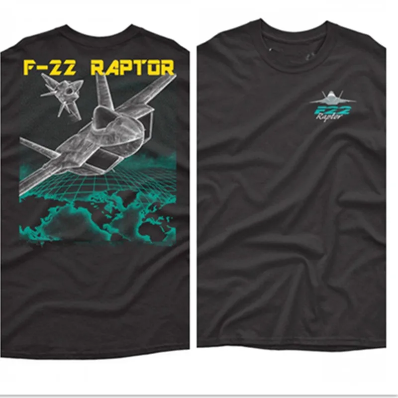 F-22 Lockheed Raptor Air Force Men T-Shirt Short Sleeve Casual Cotton O-Neck Summer Mens T Shirts