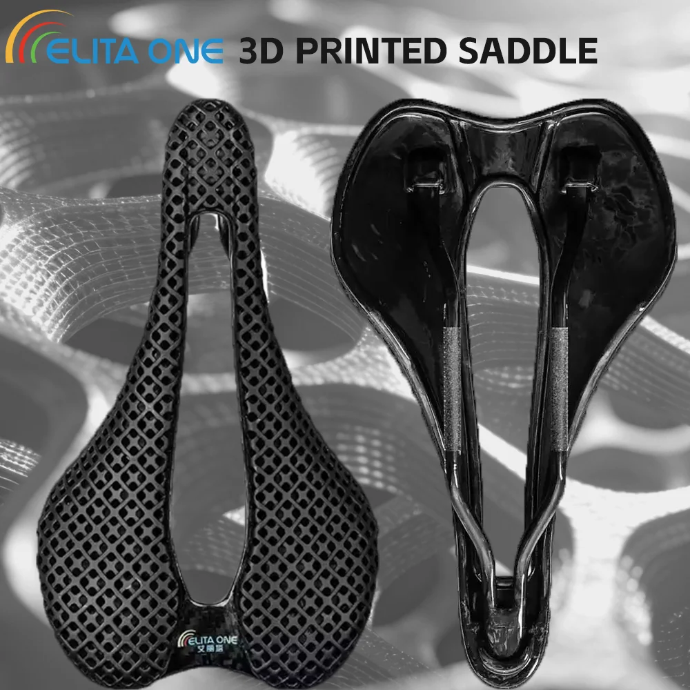 

elitaone 3D Printed Saddle Carbon Road Bike Ultralight Hollow Comfortable Breathable Cycling Seat Part