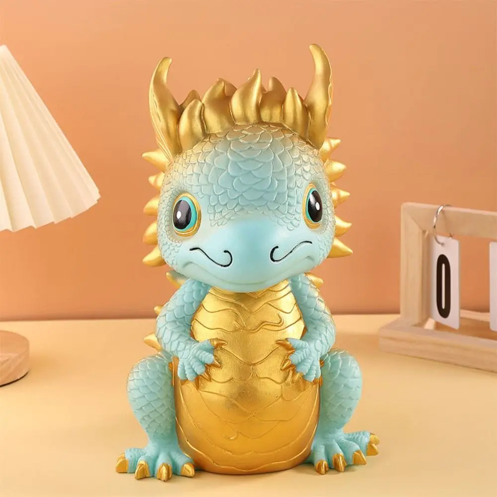 Long Model Zodiac Dragon Bank Money Box Large Capacity Zodiac Dragon Ornament Cartoon Vinyl Dragon Coin Jar Children Kids