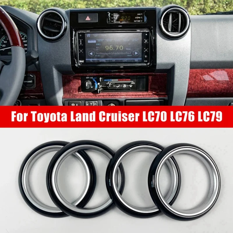 Car Interior Air Vent Cover Styling For Toyota Land Cruiser 70 76 Series LC70 LC76 LC79 Parts Accessories