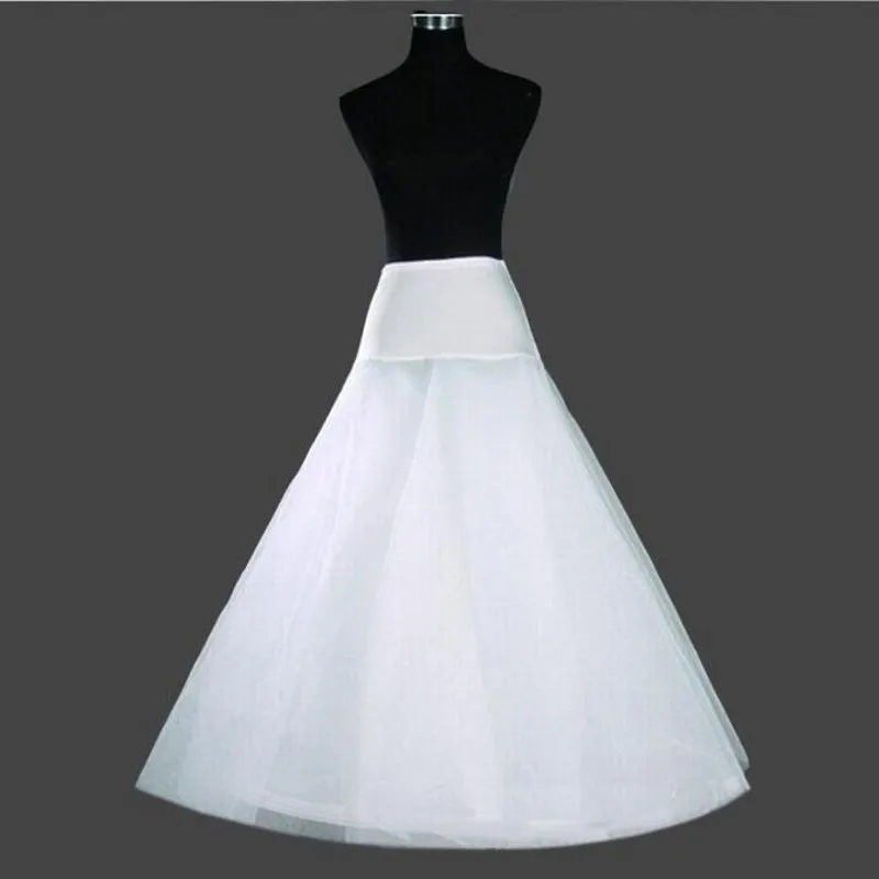 Nieuwe Goedkope Zwart En Wit Tule Petticoat Voor A Line Trouwjurken Onderrok Jupon Crinoline