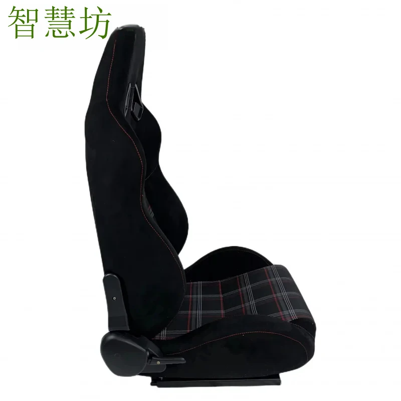 

Suitable for custom adjustable dual sliders Universal suede racing bucket Sports car seats