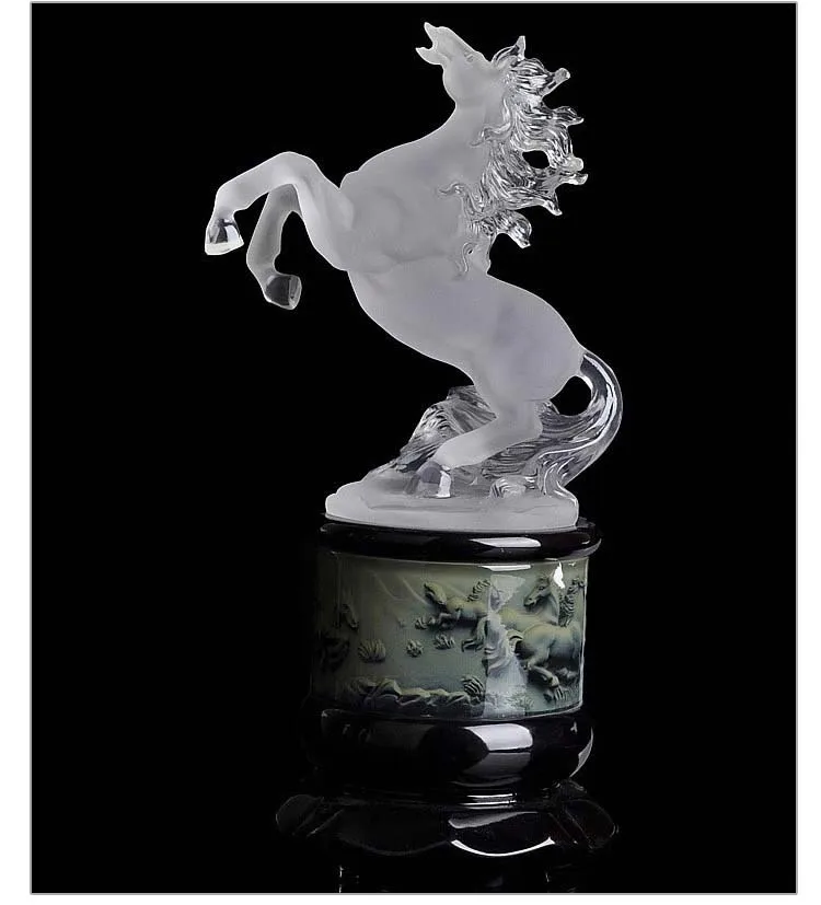 Imagem -03 - Dragon Art Estátua para Decoração para Casa Lucky Feng Shui Talisman Proteção Dinheiro Desenho Grande 34cm Escultura de Cristal Escritório 3d