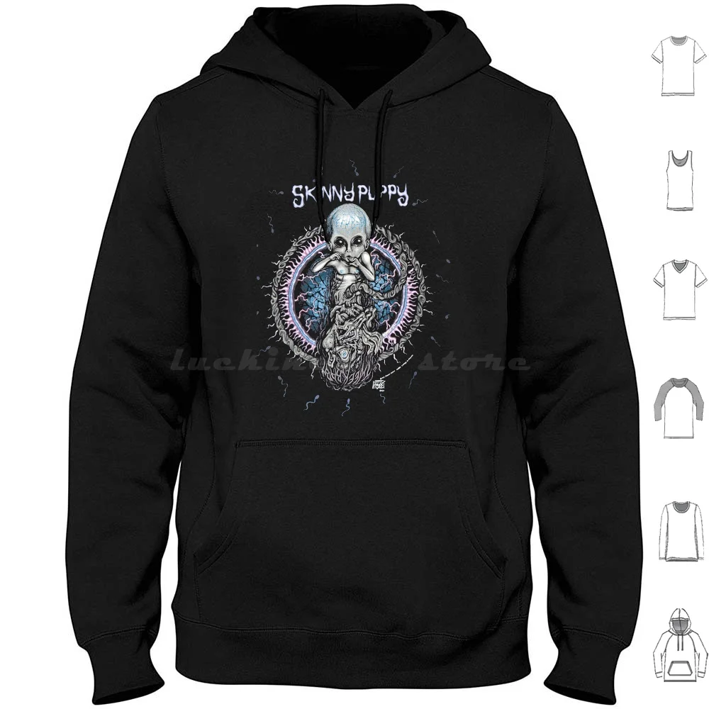 Skinny Puppy Last Rights 1992 Album Hoodie Cotton Long Sleeve Skinny Puppy Skinny Puppy Last Rights 1992 Album Skinny Puppy