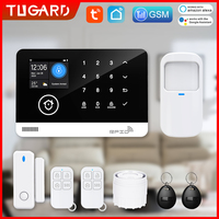 Wireless Home & Office Alarm: GSM WiFi System Kit w/Tuya App Host for Apartment Warehouse, Works w/Alexa