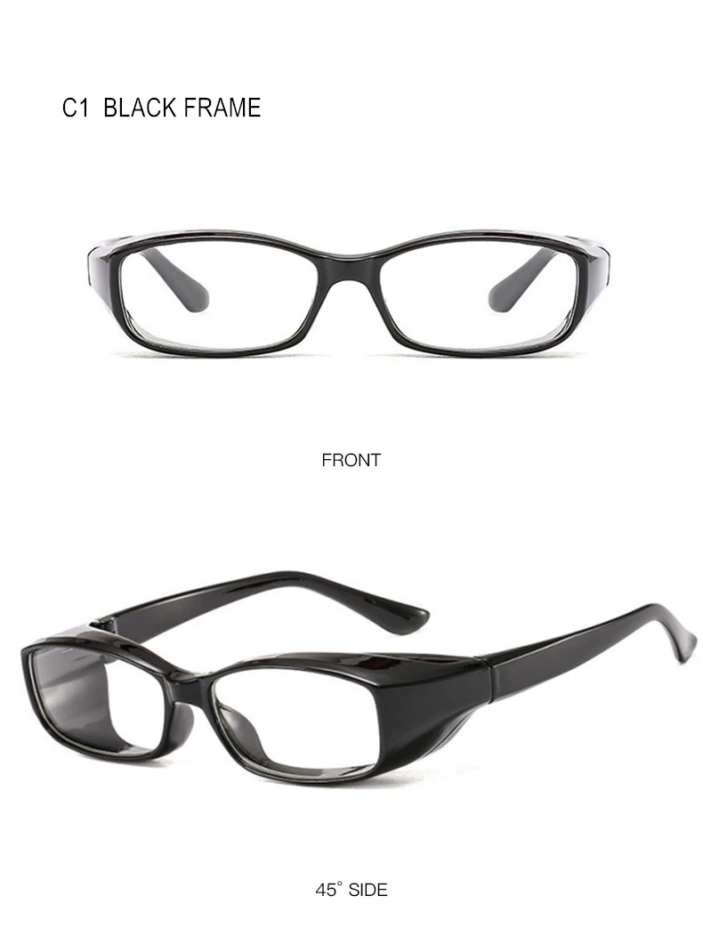 Myopie-Brille -0,5 bis -8,0 Damen und Herren, blockiert Staub, vollständig geschlossener Rahmen, kurzsichtig, verschreibungspflichtige Brillen, Astigmatismus, individuell F192 – Detail 16