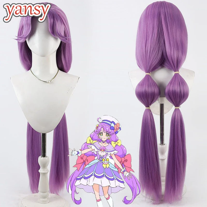 parrucche-sintetiche-yansywig-cure-coral-suzumura-sango-per-cosplay-tropical-rouge-parrucca-viola-lunga-100-cm-pretty-cure-resistente-al-calore