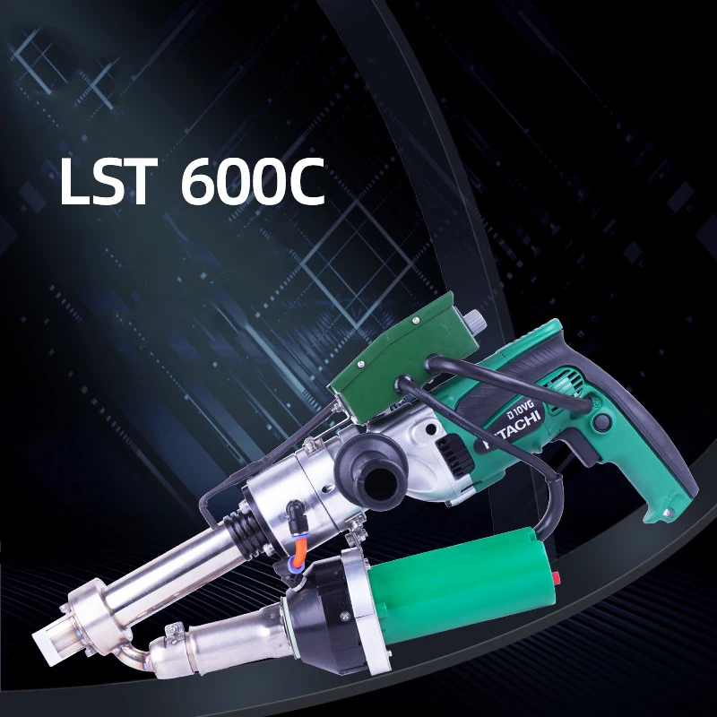Pistola de soldadura de plástico de extrusión automática, reparación de geomembrana impermeable, tablero de pp, máquina de soldadura de extrusión de fusión en caliente eléctrica de pe