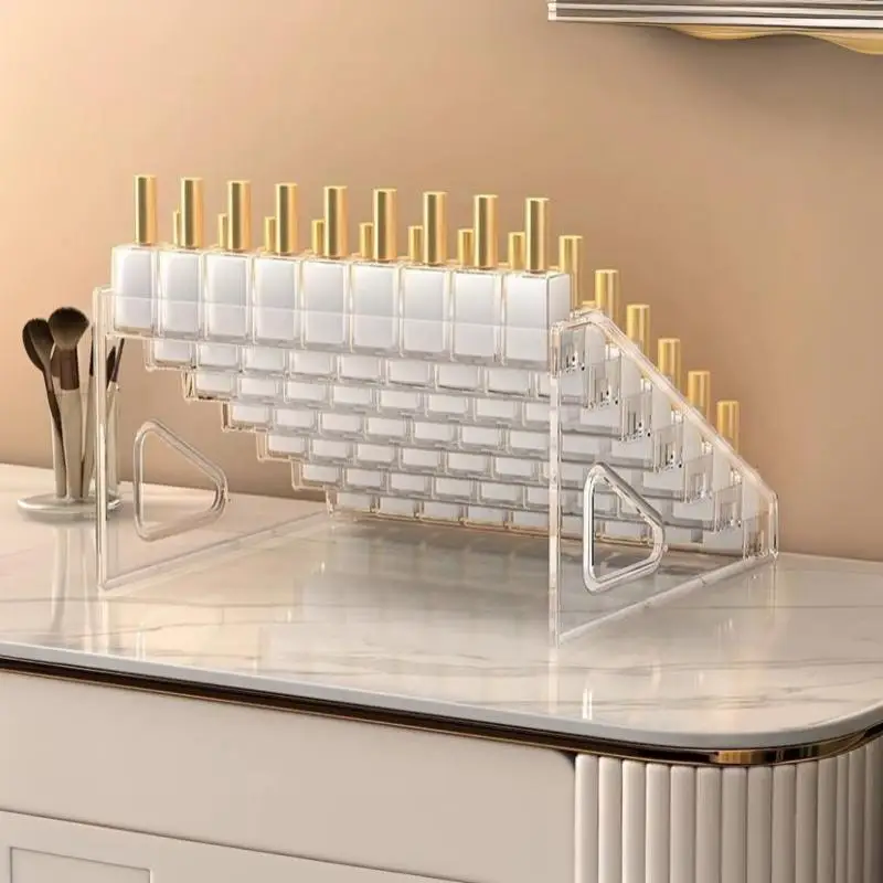 New 1Pcs 3/5/7 Layer Transparent Step Display Shelf Multi-Functional Polypropylene Organizer & Showcase Stand