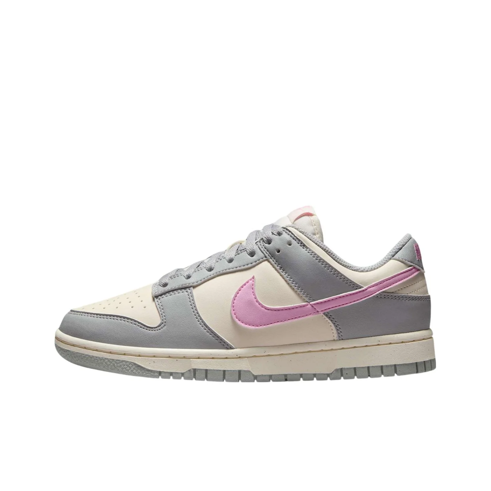 Nike Dunk Slip Resistant Abrasion Resistant Low top Skateboard Shoes Women's Gray Pink DD1873-002
