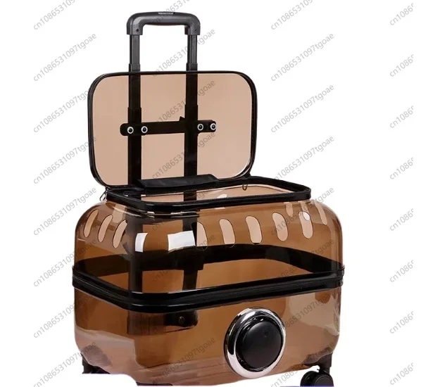 YYY two cat cart    Trolley case cat out suitcase cat bag portable backpack large capacity