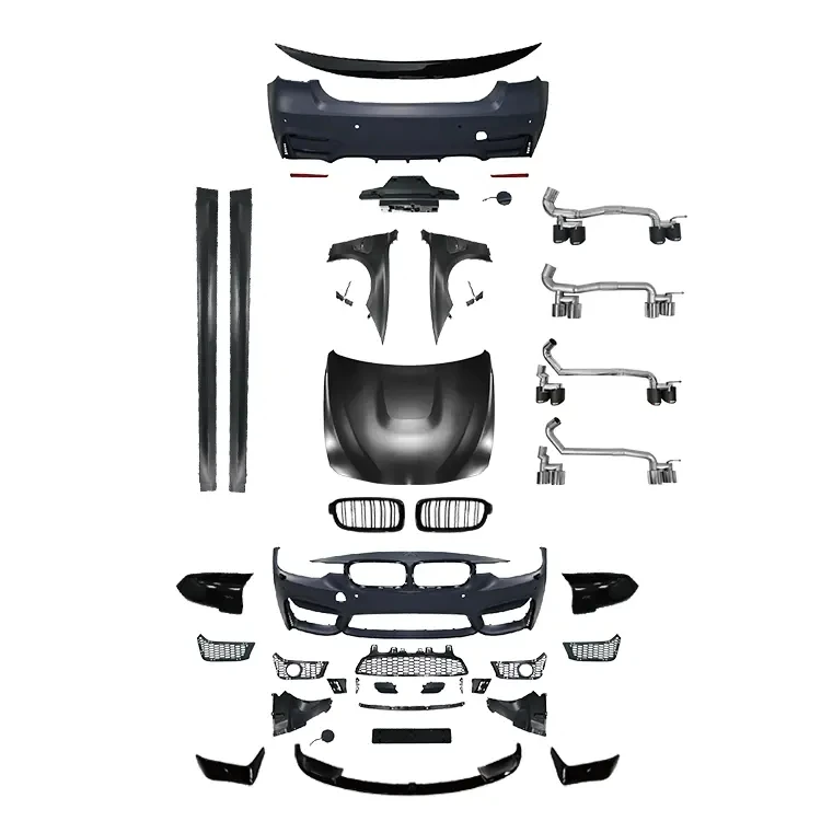 26style F30 M3 Body Kit 1:1 for BMW 3 Series F30 2013-2018 M3 Front Bumper Side Skirts Exhaust Hood Fender Body Kit Accessories
