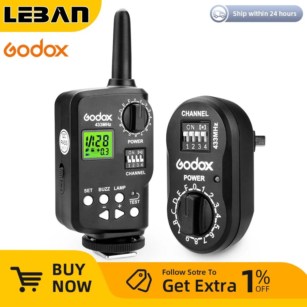 Godox FT-16 Wireless Power Controller Flash Strobe Trigger for AD360 AD180 DE/QT/QS/DP Series