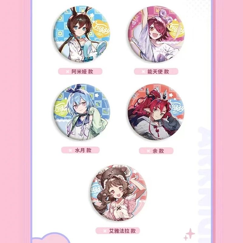 

Аниме Arknights Mizuki Amiya Eyjafjalla косплей мультфильм двойная вспышка значок жесть значок настольные аксессуары подарок на Хэллоуин