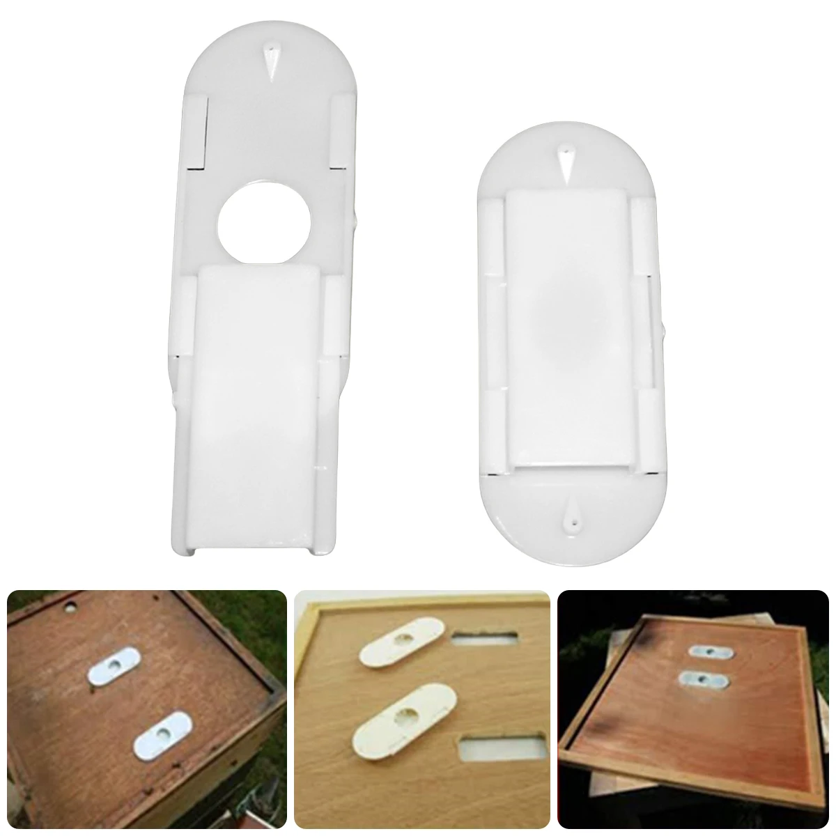 Bee Escape Device Plastic Porter Nest Door Escape Box White Beehive Door For Bee Export Professional Beekeeping Tools 5Pcs