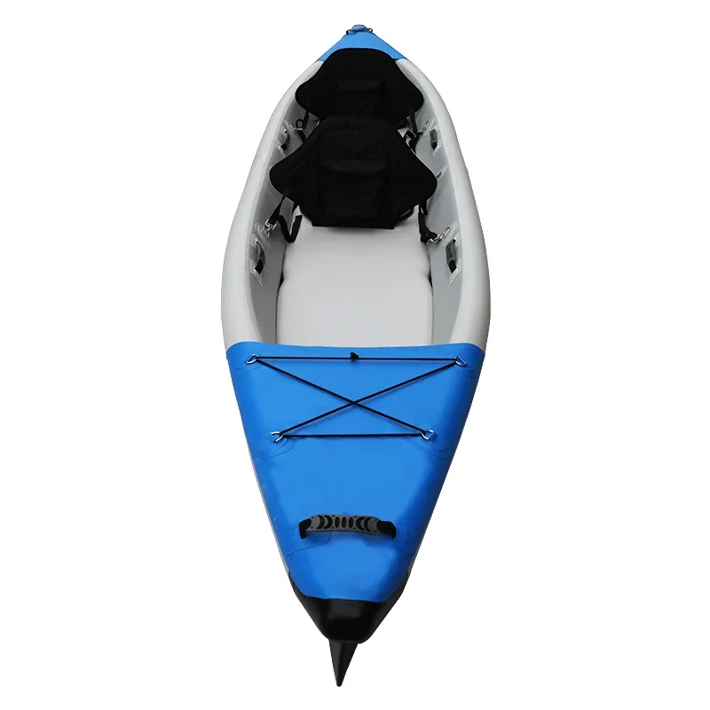 

-Outdoors Inflatable Kayak Water Rowing Boat Fishing Air Folding