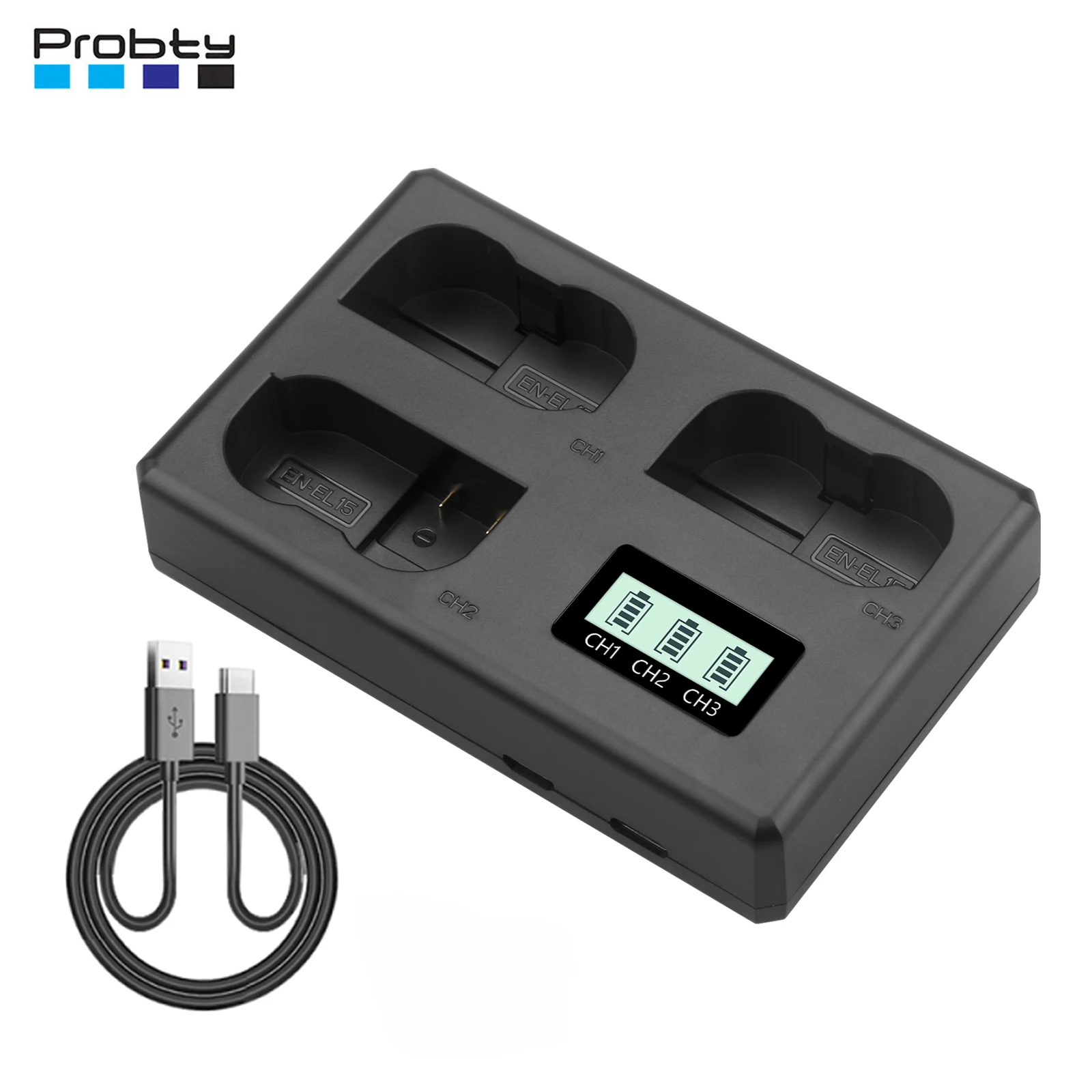 3 Slot Lcd Charger … - image