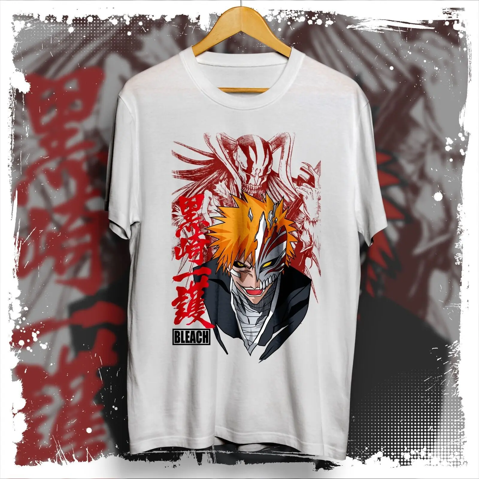

Ichigo Kurosaki anime graphic tees, Bleach tshirt