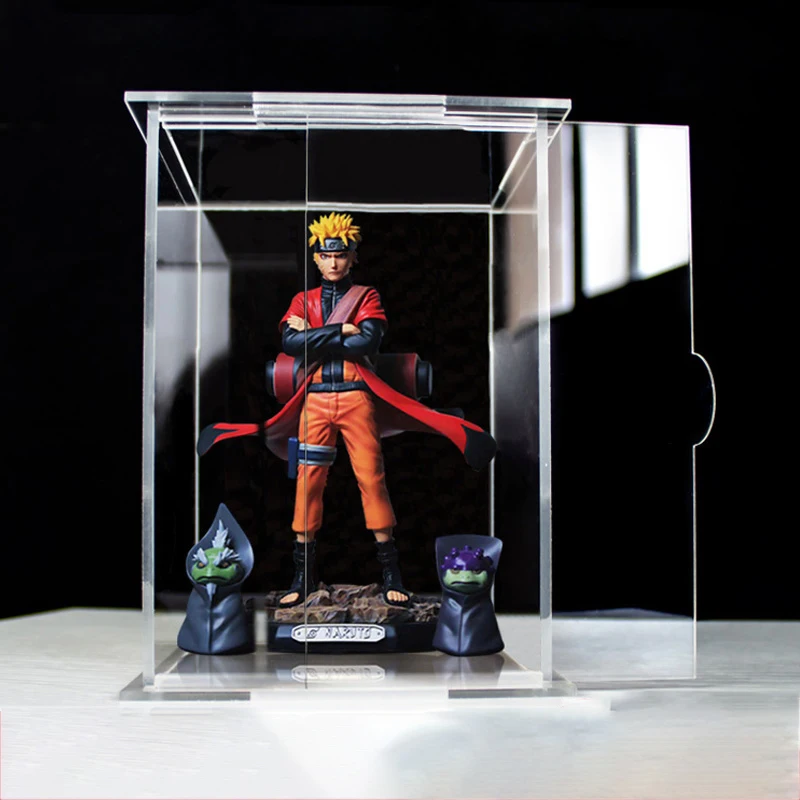 

Acrylic Display Box with Mirror for Figures/Toy/Lego/Gundam/Car Model/Collectible/Doll,Clear Countertop Dustproof Showcase Case