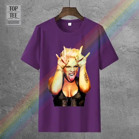 Rosa P Nk Singer R&B Pop Rock Evil T-shirt Toppar Herr Dam Unisex 162 Cool Casual Pride T-shirt Herr Unisex Nytt Mode 10 best sales p nk-skjorta - №10