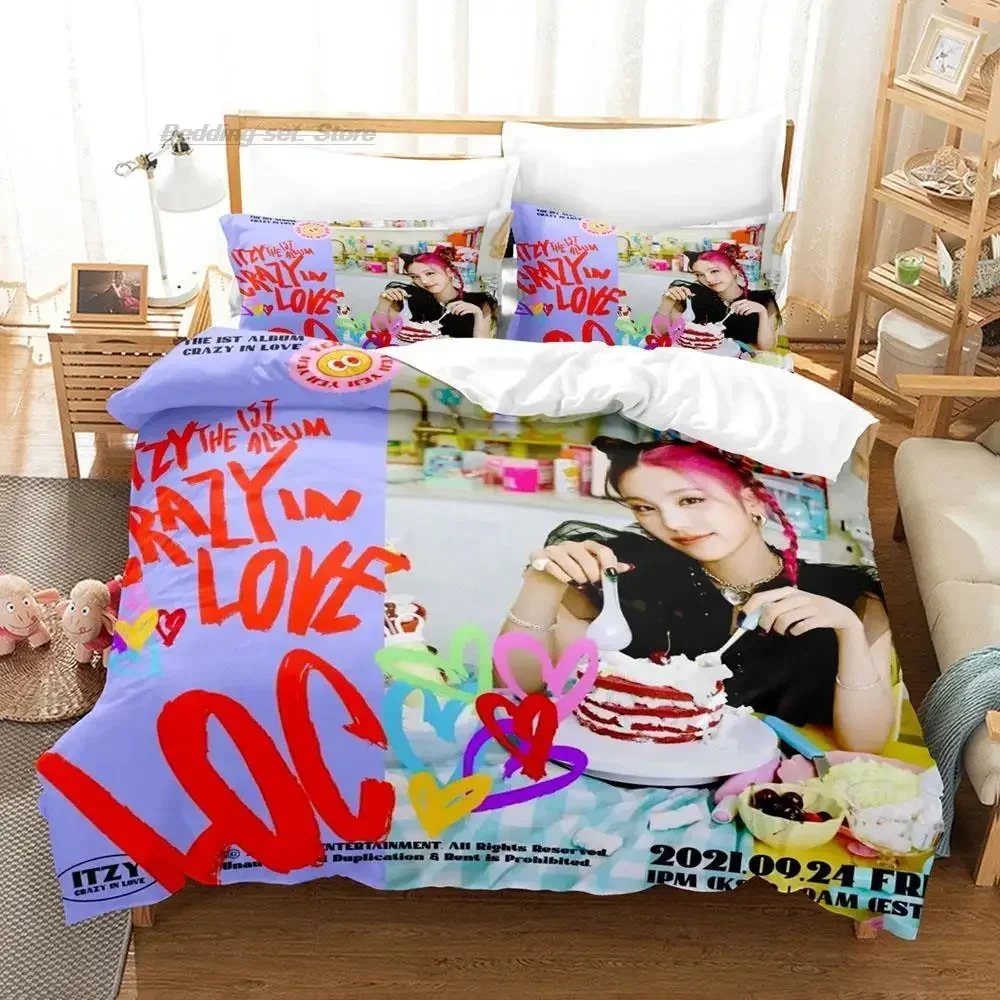 

ITZY LOCO 3D Duvet Cover Bedding Set Comforter Linen Pillowcases Home Decor Single Double Twin King Queen