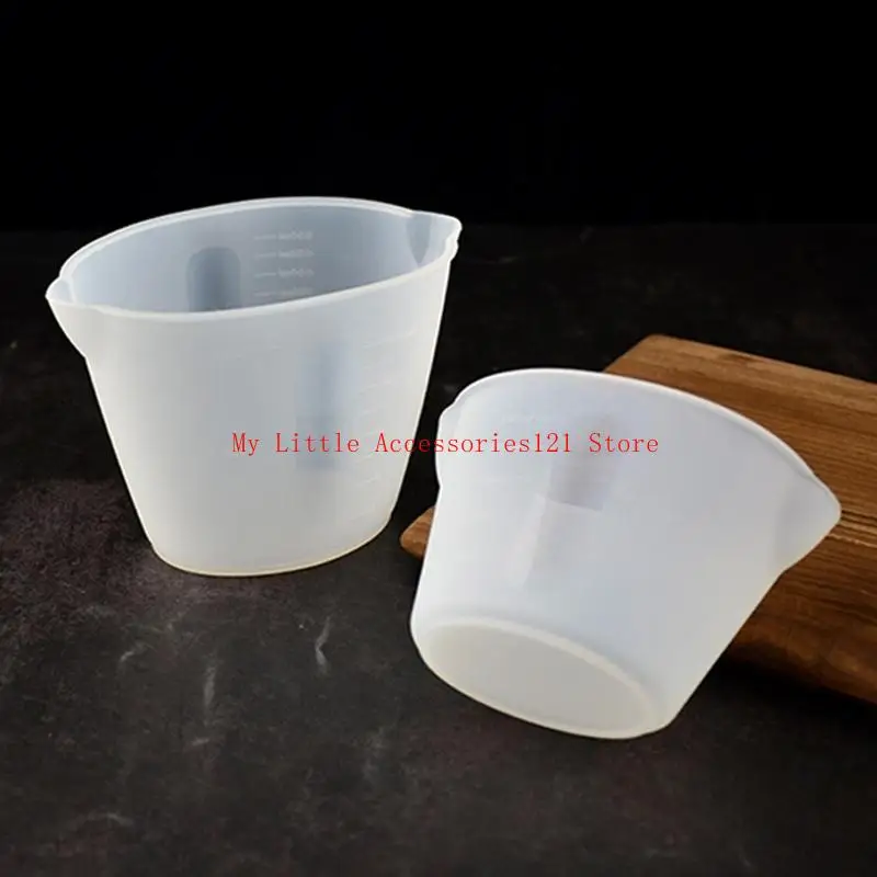 250ml/500ml Handmade Silicone Measuring Cup for Resin Non-Stick Mixing Cups Tools Precise Scale for Resin DIY Craft
