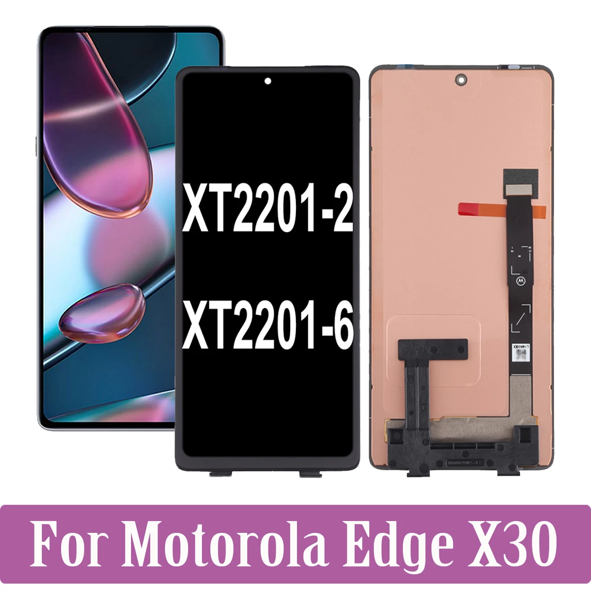 

For Motorola Edge X30 EdgeX30 XT2201-2 XT2201-6 LCD Display Touch Screen Replacement Digitizer Assembly