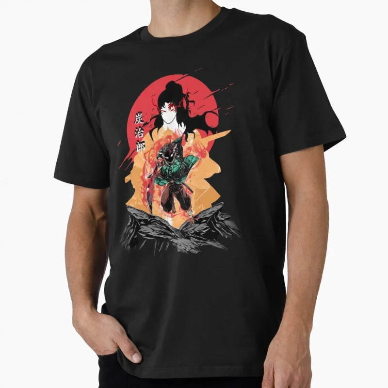 

Tanjiro Kamado Manga Demon Slayer Kimetsu no Yaiba Anime t shirt for fans Large size Tops 100% cotton Clothes Birthday Gift