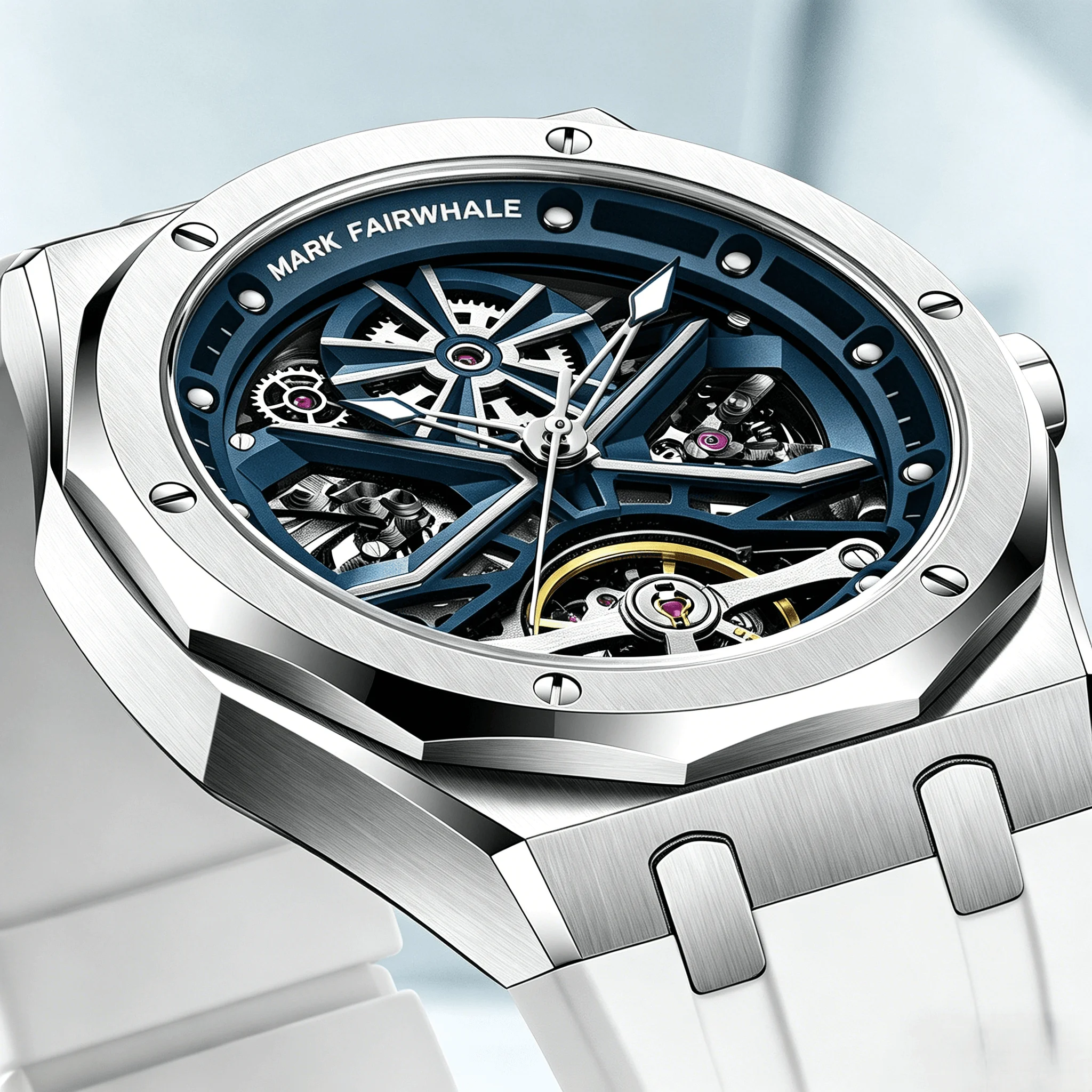 

Mark Fairwhale Luxury Tonneau Skeleton Men's Mechanical Watches Luminous Waterproof for montre homme automatique