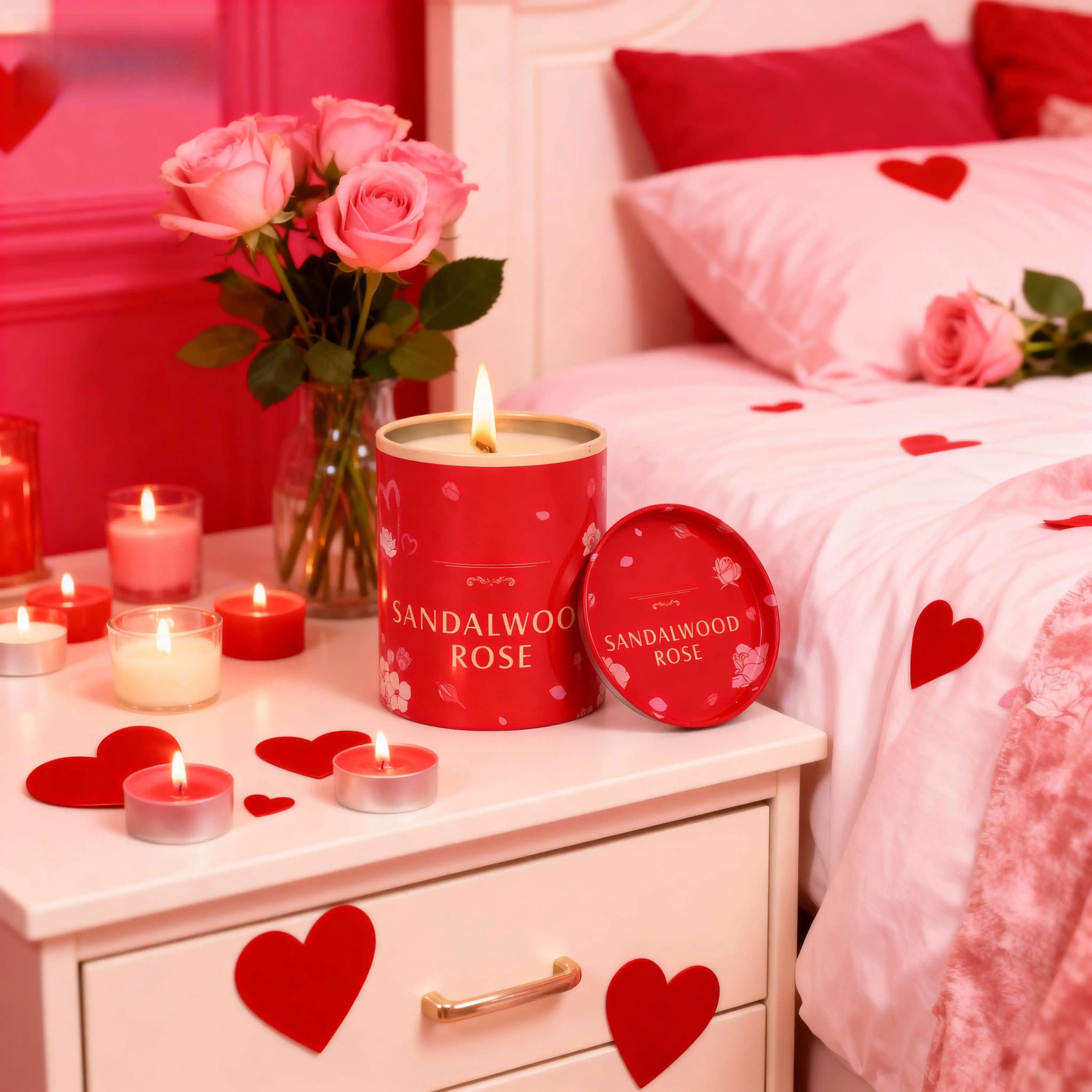 

Luxury Scented Candle Gift Set for Women Bath Spa Valentine Mother Day Holiday Unique Candle Gift with Elegant Box Bathtub Hot